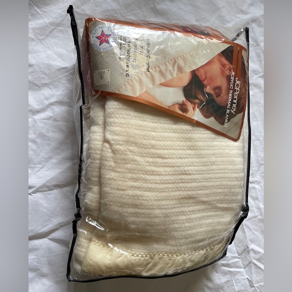 jcpenney Bedding Vintage Waffle Weave Acrylic Blanket Nylon Trim